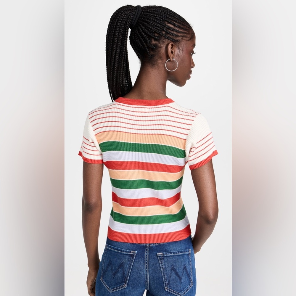 MOTHER The Itty Bitty Scoop Neck Tee Large - Picture 4 of 8